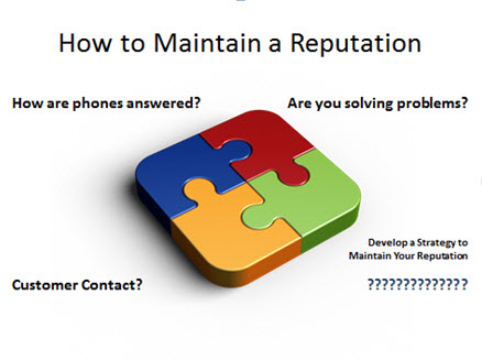 how to maintain a reputation